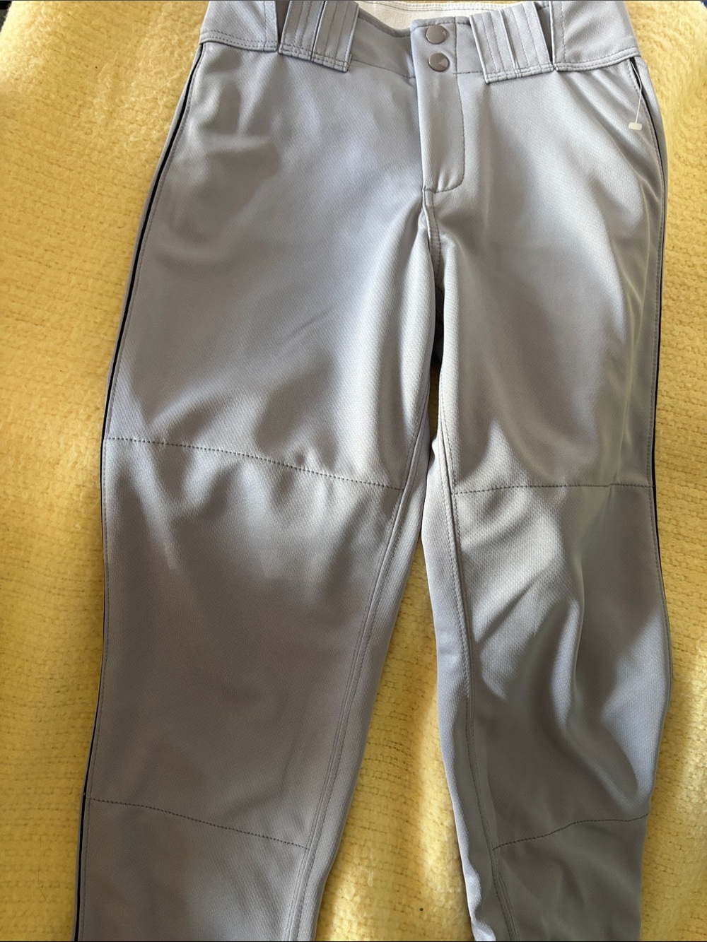 Kids Gray Athletic Baseball Pants